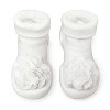 Komuello Baby Girl First Walk Sock Shoes Corsage - Snow - 3 of 4