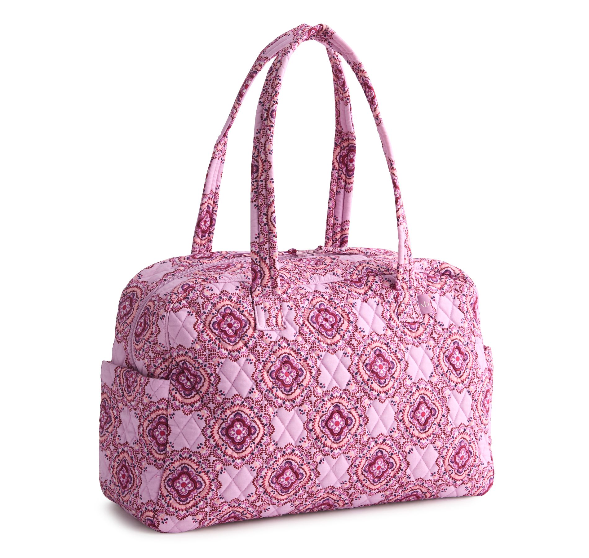 Vera Bradley Women's Outlet Cotton Weekender Travel Bag Lavender Medallion