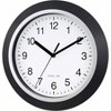 10 - Inch WWVB Self - set Analog Wall Clock Black Silver Automatic DST Reset for Home Office Use - 2 of 4