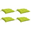 vidaXL Pallet Cushions 4 pcs Bright Green 19.7"x19.7"x2.8" Oxford Fabric - 3 of 4