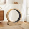 Sevobal Pet Toy Cat Exercise Wheel Running Spinning Scratching Fun, Cat Treadmill with Carpeted Runway, Kitty Sport Toy, Brown, 31.5"*16.25"*34.25" - 2 of 4