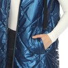 White Mark Women's Metallic Long Puffer Vest - 4 of 4