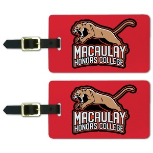 Macaulay Honors College Primary Logo Luggage ID Tags Suitcase CarryOn Cards  Set of 2 - 1 of 4