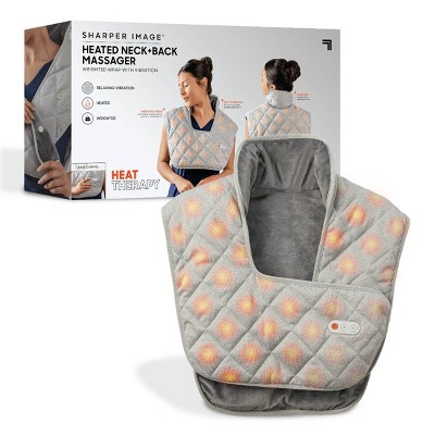 Sharper Image Heated Neck And Shoulder Massager Wrap : Target