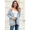 V For City Women's Color Block Button Down Long Sleeve V-Neck Cardigan with Pockets - 3 of 4