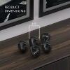 Creative Scents Black Marble Look Set Of 3 Decorative Spheres Modern Balls for Bowls - 3 of 4
