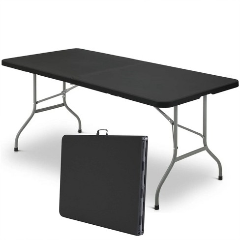 Skonyon 6ft Folding Table Portable Fold-in-half Adjustable Table : Target