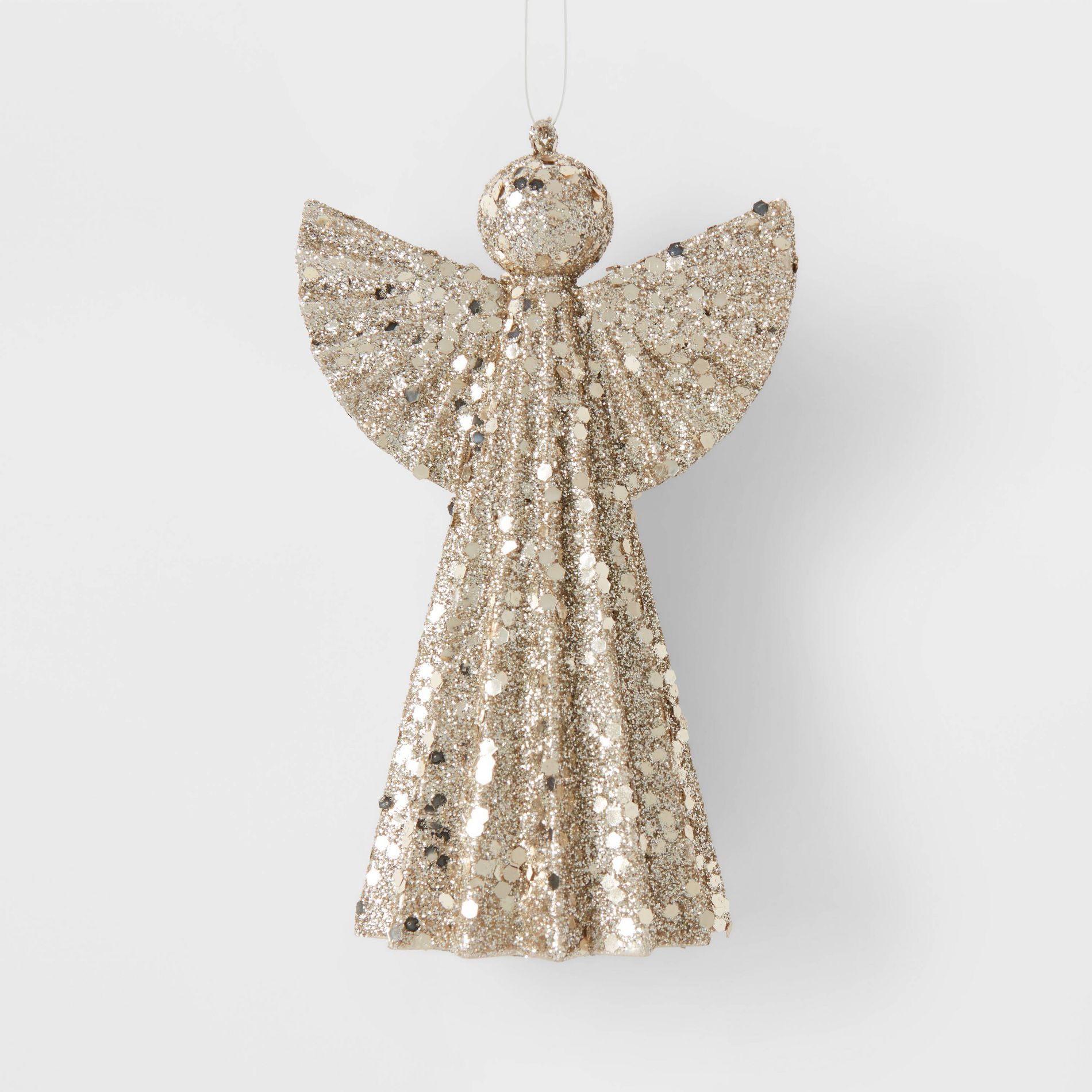 Glittered Angel Christmas Tree Ornament - Wondershop™