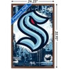 Trends International NHL Seattle Kraken - Maximalist Logo 23 Framed Wall Poster Prints - 3 of 4