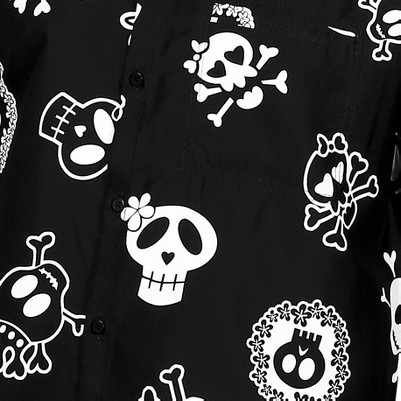 cartoon skull vintage black