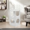FURNIinspire Pet Beds Pet Furniture, Hollow Design Multifunctional Double Layer Cat Station, Cat Bed Cat House Cat Nest, White, 18.78"*18.78"*27.56" - 4 of 4
