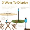 Sunnydaze Outdoor Adjustable Height 3-in-1 Glass Tropical Pineapple Torches with Connected Snuffs and Metal Poles - 2pk - 3 of 4