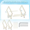 Unique Bargains Stainless Steel Magazine CD Storage Desk Decorative Bookshelf - 4 of 4