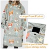Catalonia Women's Casual Blanket Hoodie Sweatshirt, Cozy Fleece Blanket Pullover Sweater with front Pocket, Clothing Cozy Gift for Wife Woman - 3 of 4