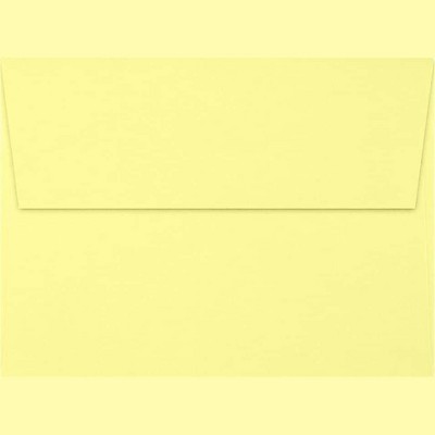 LUX A7 Invitation Envelopes 5 1/4 x 7 1/4 50/Box Lemonade EX4880-15-50
