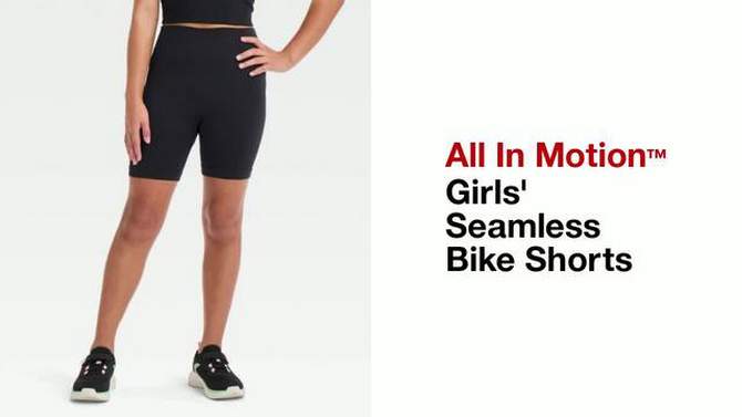 Girls&#39; Seamless Bike Shorts - All In Motion™, 2 of 5, play video