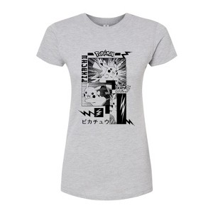 Women's - Pokémon - Pikachu Manga Fitted Graphic T-Shirt - 1 of 3