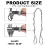 Unique Bargains Nylon Pilates Climbing Daisy Adjustable Chain Yoga Extend Belts 2 Pcs - 2 of 4