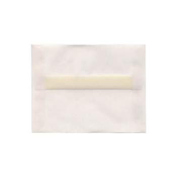 JAM Paper A2 Translucent Vellum Invitation Envelopes 4.375 x 5.75 Clear 50/Pack (53794I) 