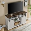 LOVSON Mid-Century Entertainment Center, TV Stand for 65-inch TV, Media Console with Storage and Sliding Barn Doors,for Living Room - 4 of 4