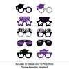 Big Dot of Happiness 2025 Purple Graduation Glasses - Paper Card Stock Party Photo Booth Props Kit - 10 Count - 3 of 4