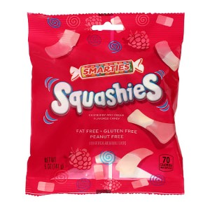 Smarties Squashies – Soft Foam Gummies – Raspberry & Cream or Mixed Fruit – Available in 1 Pack or 12 Pack - 1 of 4