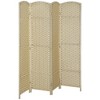 HOMCOM Room Divider, Folding Privacy Screen, 5.6' Tall Freestanding Partition for Home Office, Bedroom - 4 of 4