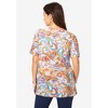Jessica London Women's Plus Size Stretch Knit Cutout Swing Tunic - 3 of 4