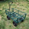 Lyngins Multi-Functional Solid-Tire Garden Cart, Spacious Bed Wagon Cart for Gardening, Farming & Home Use, No-Inflation Hassle Utility Cart - 2 of 4