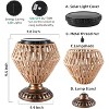 Artloge 3 Colors 9'' Solar Panel Dimmable Nightstand Desk Lamp Rattan Table Lights Outdoor Indoor - 2 of 4