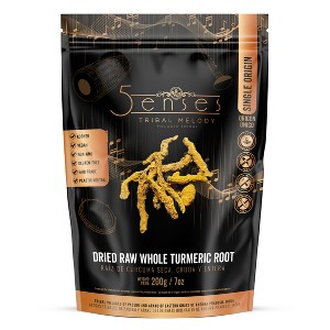 5Senses Dried Whole Turmeric Root | Curcuma | Tribal Melody | Single Origin, Non-GMO, Fairtrade - 1 of 4