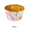 Unique Bargains Disposable Baking Cups Aluminum Foil Multicolor 2.68"x1.57" 50 Pcs - 4 of 4