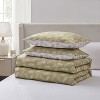 Nestl Modern Comforter Set, 3 Piece Botanical Bedding Set, Reversible Comforter Bed Set - 4 of 4