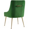 TOV Furniture Beatrix 19" Transitional Velvet Side Chair in Green - 3 of 4