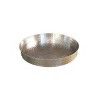 HomeRoots 16" Silver Handcrafted Hammered Stainless Steel Round Tray - 4 of 4