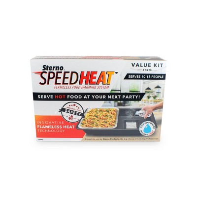 Sterno SpeedHeat Flameless Food Warming System - 2 Sets