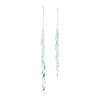 Melrose Melted Glass Icicle Drop Ornament (Set of 6) - 2 of 3