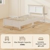 Twin Bed Frame with Headboard, Modern Platform Bed Frame with Wooden Slats, No Box Spring Needed, Easy Assembly - 3 of 4