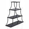50.63" Kurry 4 Shelves Bookcase Sand Black - miBasics: Transitional, Tapering Profile, 5mm Glass - 4 of 4