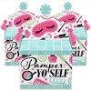 Big Dot of Happiness Spa Day - Treat Box Party Favors - Girls Makeup Party Goodie Gable Boxes - Set of 12 - 2 of 4