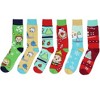 Elf The Movie Adult Holiday Buddy Inspired 6-Pack Crew Socks For Men And Women Mid-Calf Multicoloured - 4 of 4