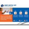 Baby Fanatic Wood Rattle 2 Pack - NCAA Boise State Broncos Baby Toy Set - 3 of 4
