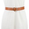 INSPIRE CHIC Women's Solid Color Heart-Shaped Buckle with Beads Belts - 4 of 4