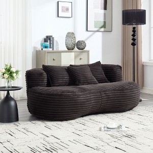 Versatile High-Back Bean Bag Sofa for Indoors & Outdoors – Comfort Lounger for All Ages - 1 of 4