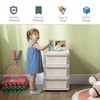 Whisen 3 Tier Kids Storage Unit, 9 Drawer Chest Toy Organizer Plastic Bins, Perfect Gift for Boys Girls Toddlers - 4 of 4