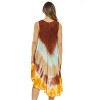 Riviera Sun Tie Dye Summer Dress with Floral Hand Painted Design - 2 of 2