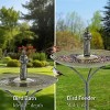 Good Directions 34" Saint Francis Copper Bird Bath - Green & Blue - 2 of 4