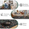 Lahome GST Intricate Floral Abundance Short Pile Velvet Rectangular Indoor Area Rug - 4 of 4
