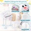 Costway 31 Keys Kids Piano Keyboard Toy Toddler Musical Instrument with Stool & Microphone Black/Pink/White - 3 of 4