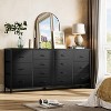 63" Extra-Wide TV Stand Dresser with 14 Fabric Drawers & Built-in Power/USB – Entertainment Center for 65-75" TVs, Bedroom Storage Organizer - 4 of 4